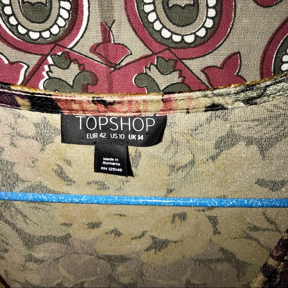 TOPSHOP Floral Wrap Dress - Picture 7 of 8